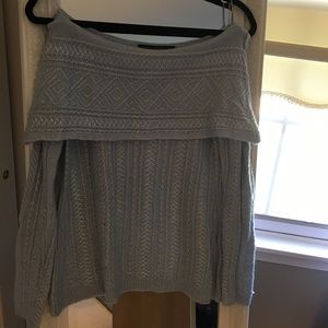 Off the shoulder sweater